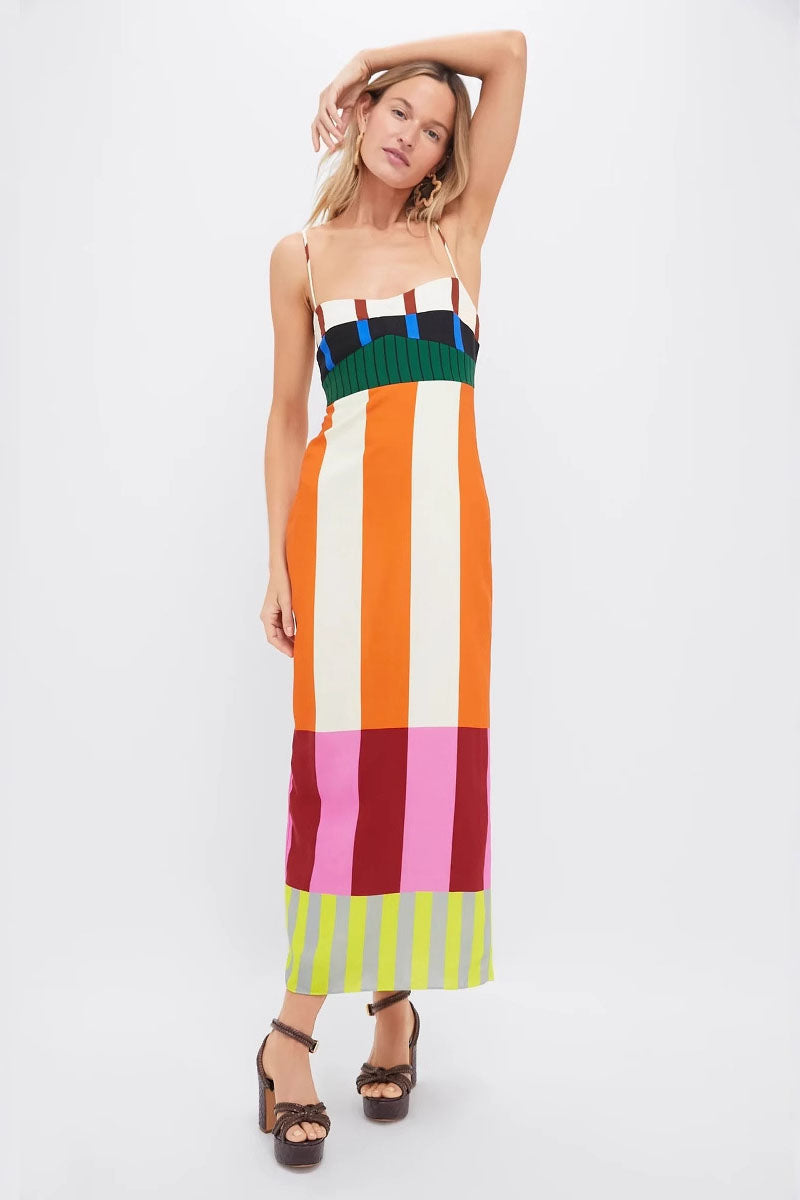 Bengal Multi Paloma Maxi-Length Dress