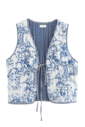 Modern Babinia Blue Waistcoat