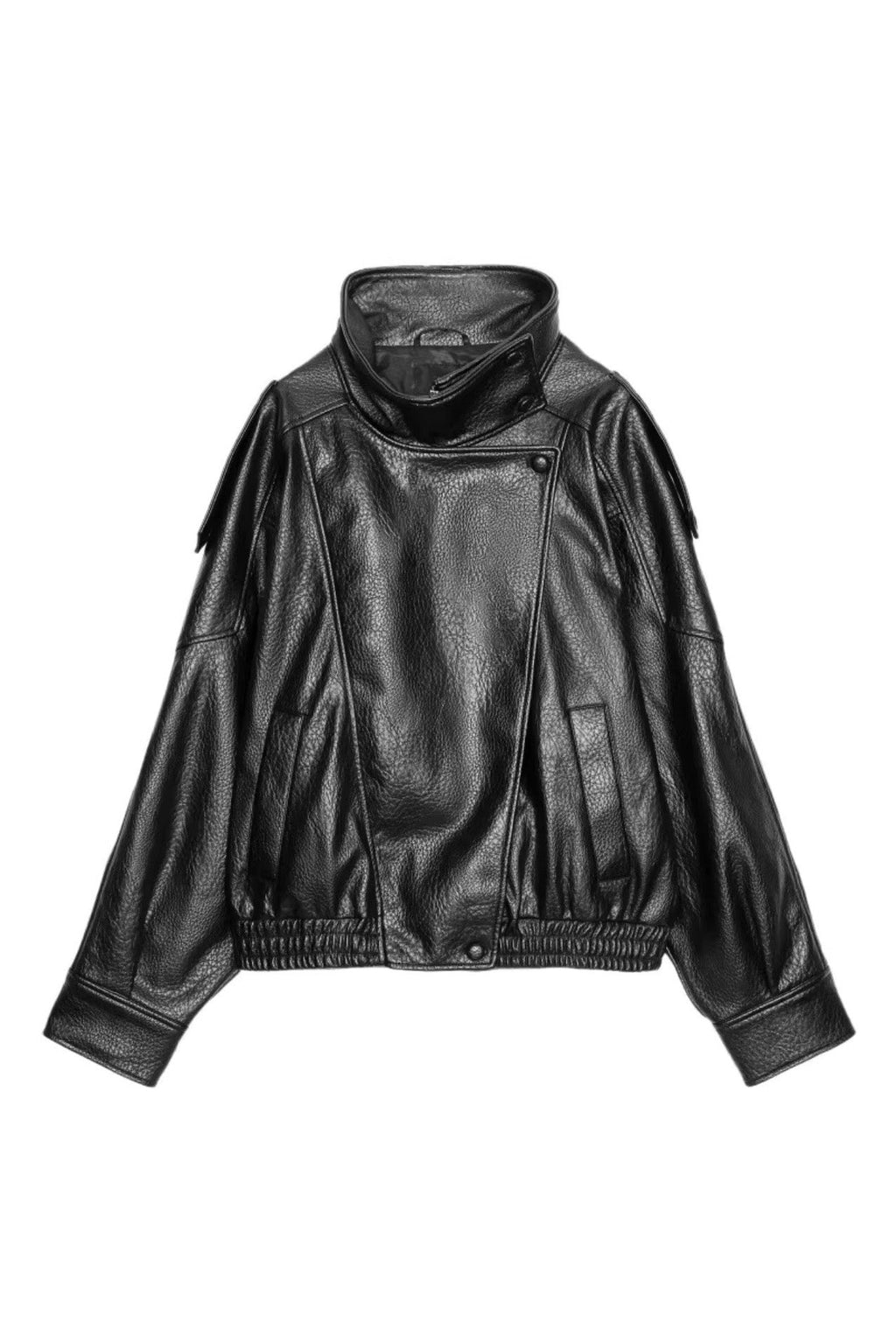 Modern Matte Crinkle PU Jacket