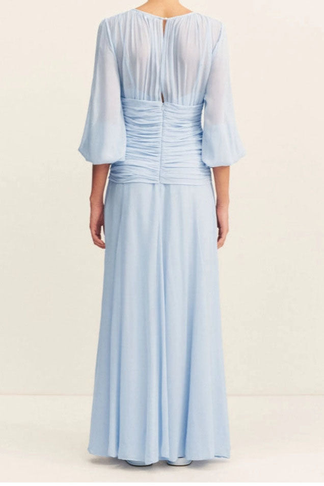Modern Tea Break French Blue Dress