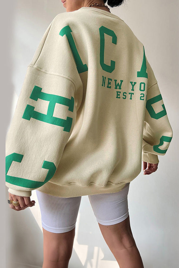 Modern Letter Graphic Hoodie