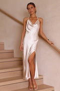 Sian Maxi-Length Dress -Champagne
