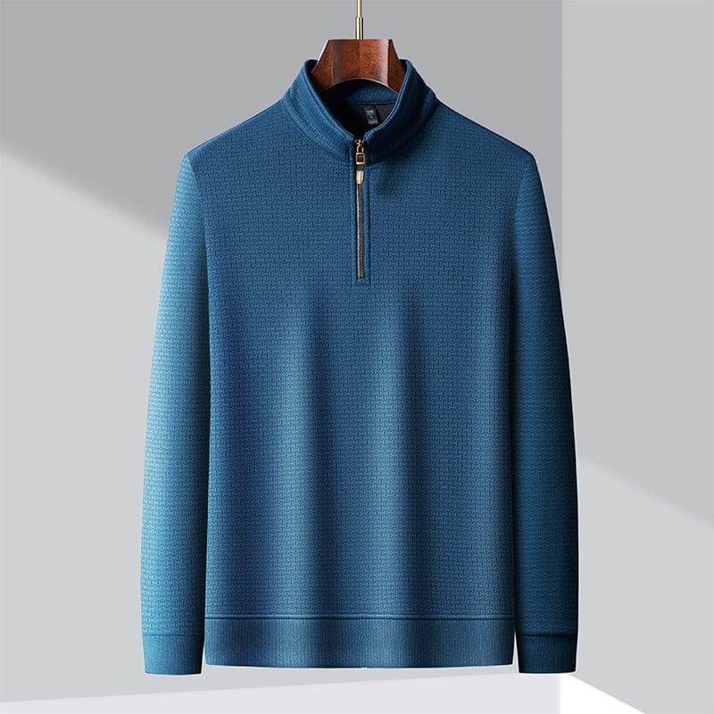 Polyester Sweater with Zip Front