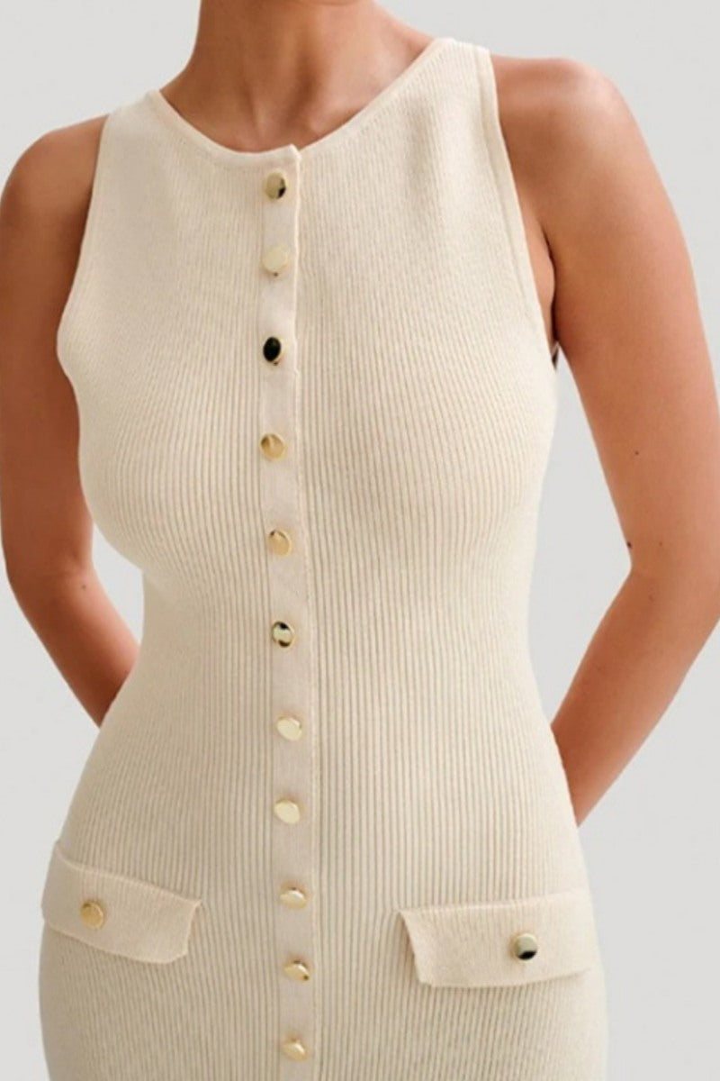 Solid Knitted Dress