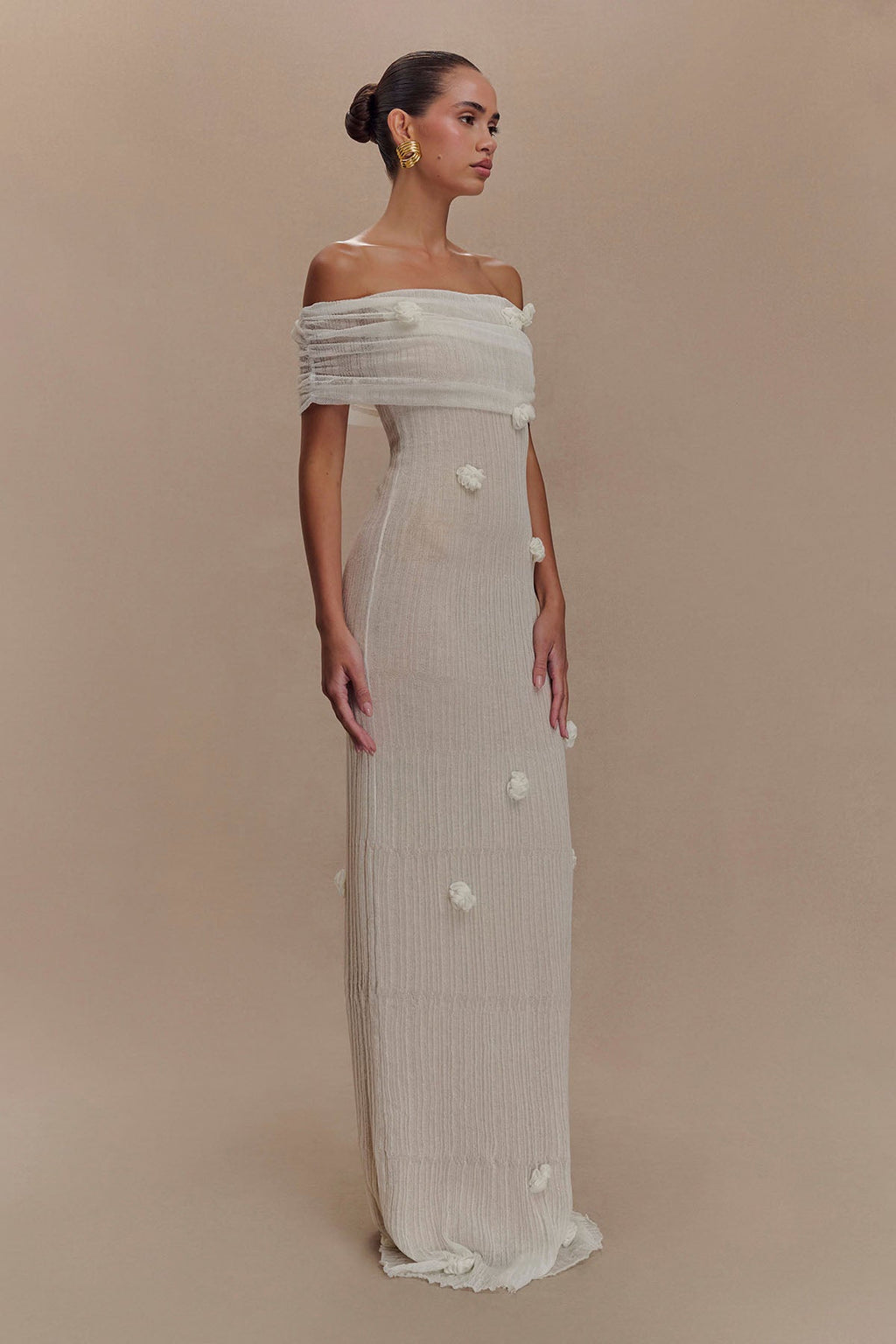 Orchid Knit Maxi-Length Dress