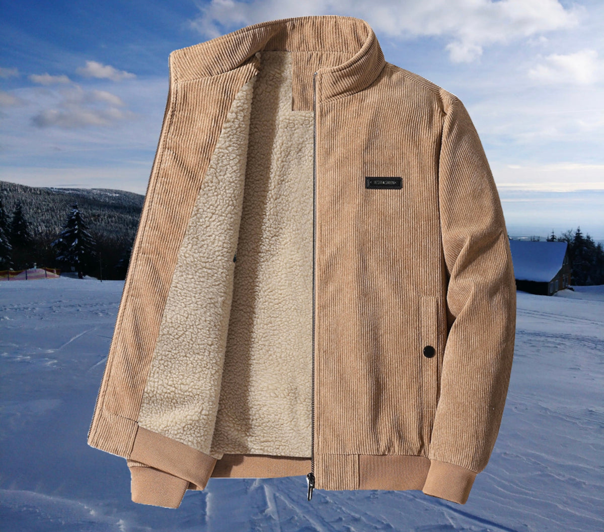 Vintage Jacket with Textured Knit