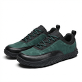 Nubuck Leather Shoes with Rubber Sole