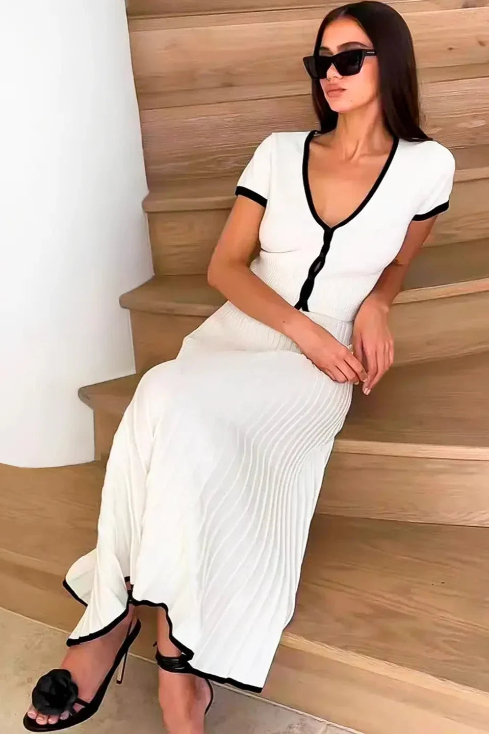 Ribbed Perfection Relaxed Stylish Skirt Set