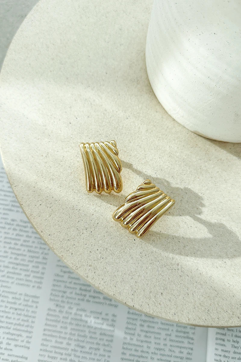 Statement Rina Earrings - Gold