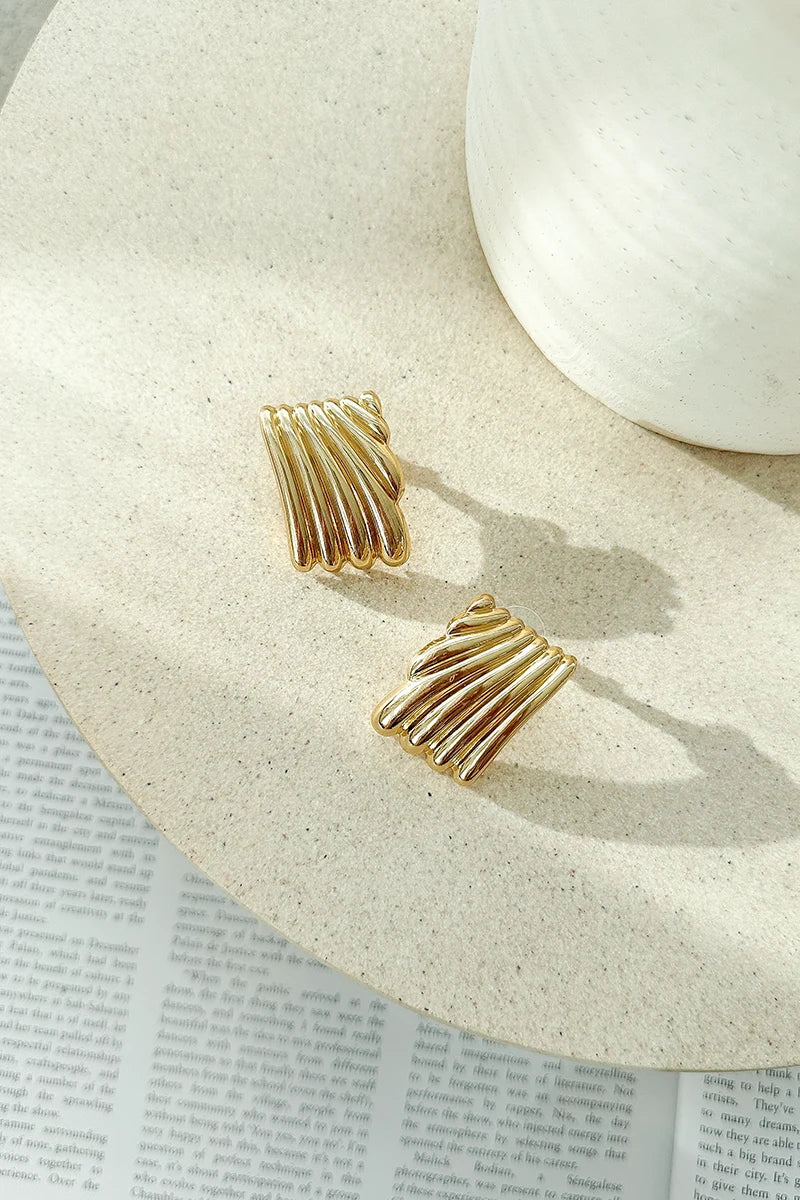 Statement Rina Earrings - Gold