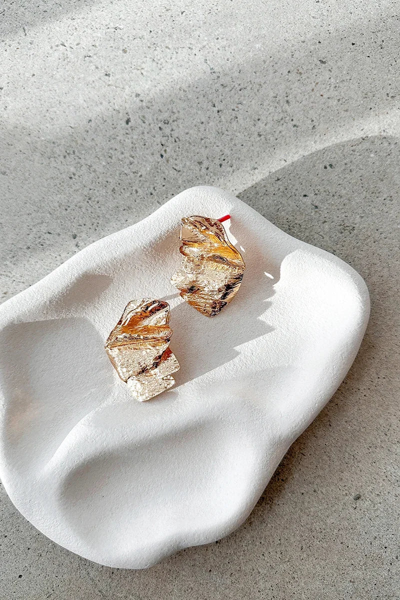 Statement Mase Earrings - Gold