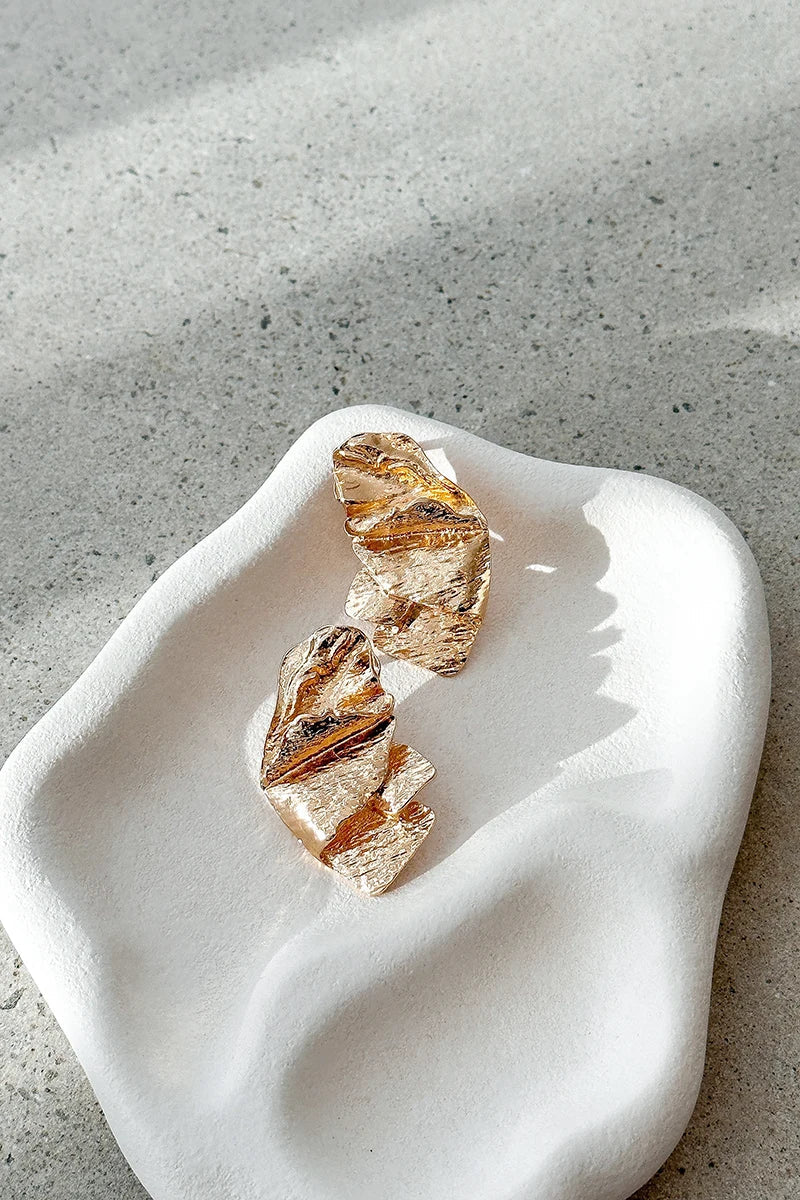 Statement Mase Earrings - Gold