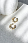 Statement Amalie Hoop Earrings - Gold