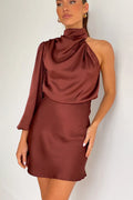 Lissy Mini-Length Dress - Brown