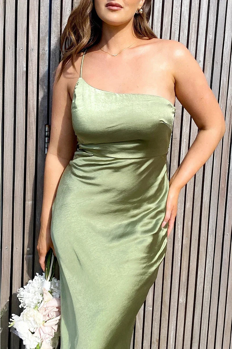 Margot Maxi-Length Dress - Olive