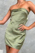 Gisele Mini-Length Dress - Olive