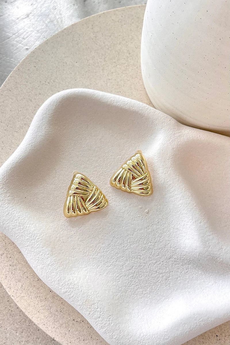 Statement Madalena Earrings - Gold
