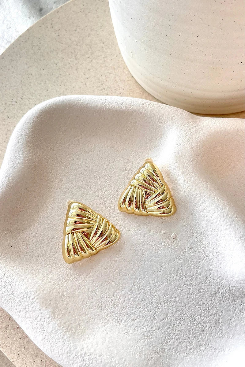 Statement Madalena Earrings - Gold