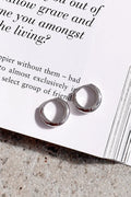 Statement Island Glow Hoop Earrings - Sterling Silver