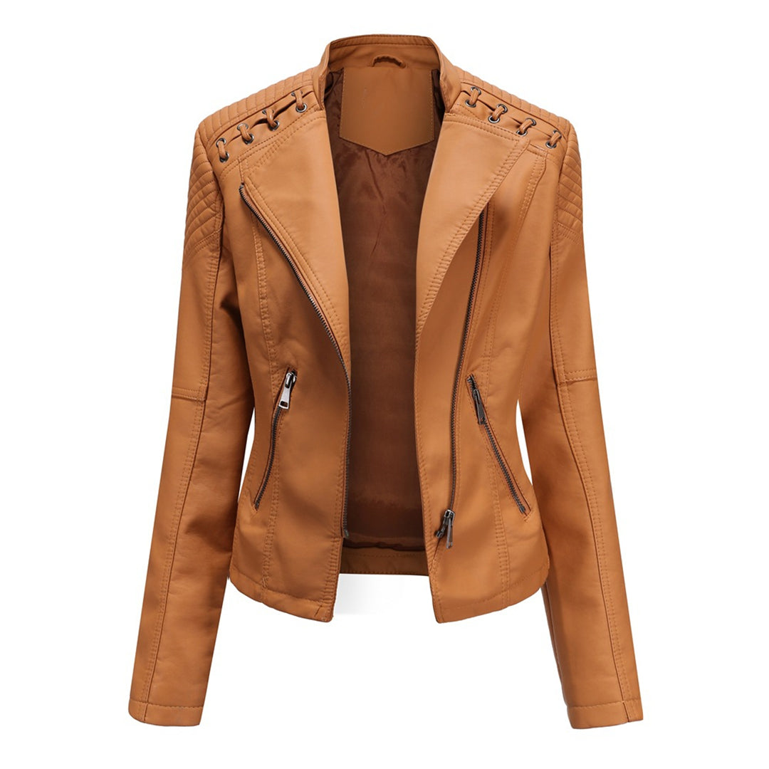 Fashionable Leather Jacket in Premium Construction