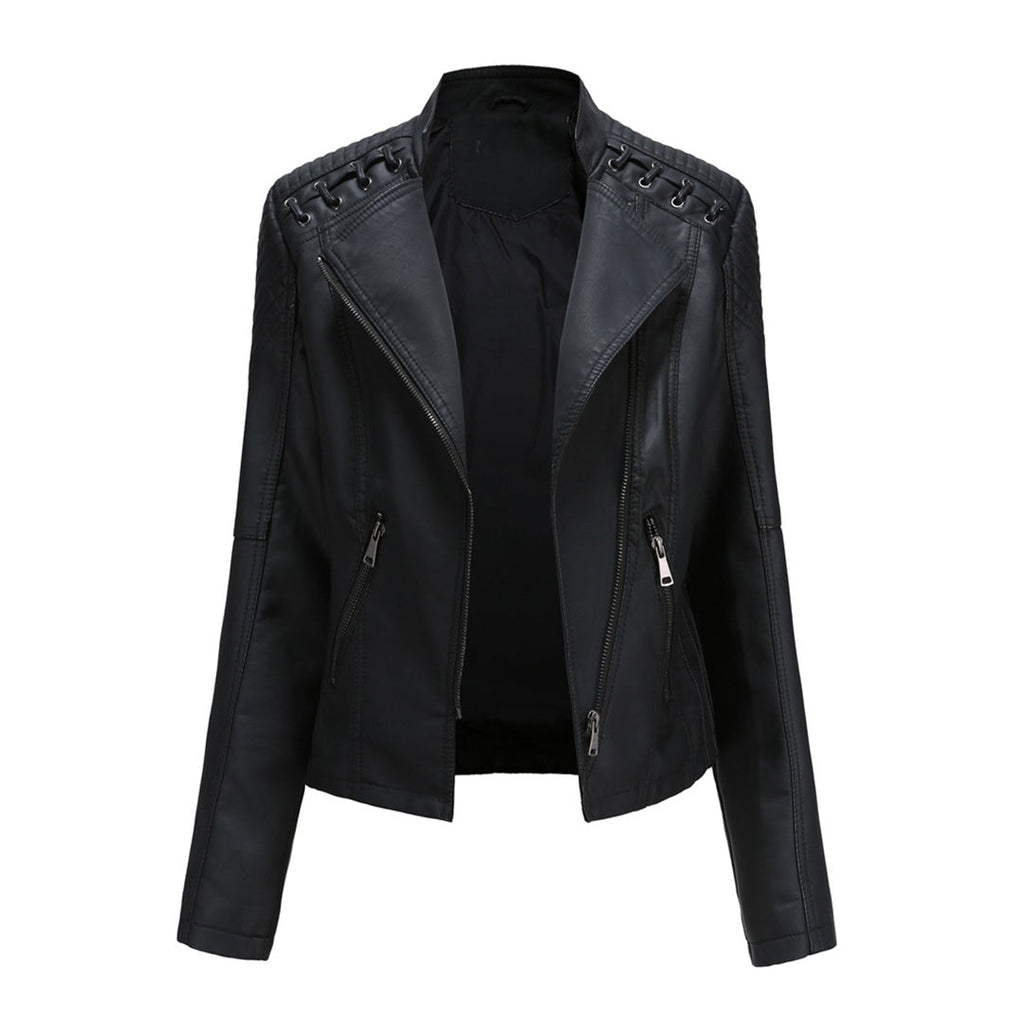 Fashionable Leather Jacket in Premium Construction