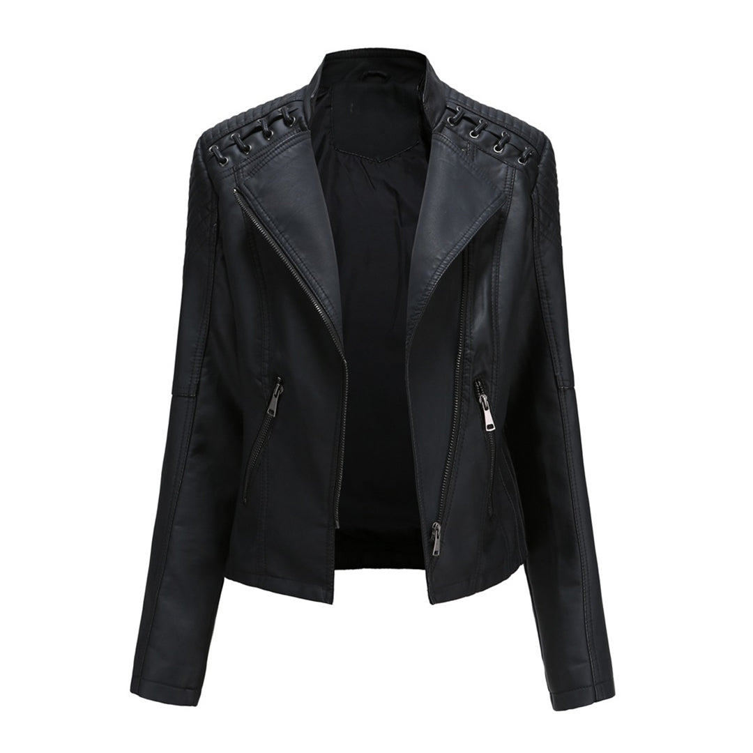 Fashionable Leather Jacket in Premium Construction