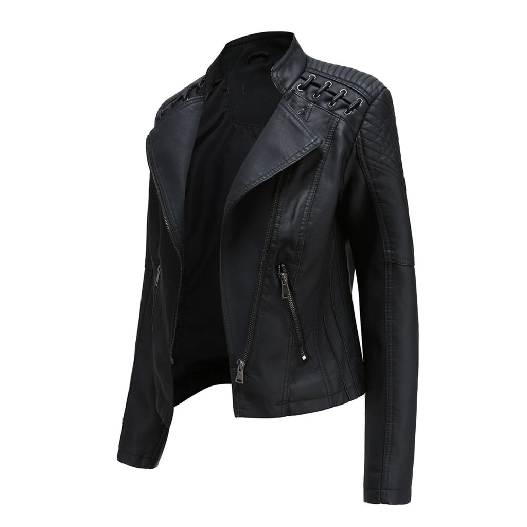Fashionable Leather Jacket in Premium Construction