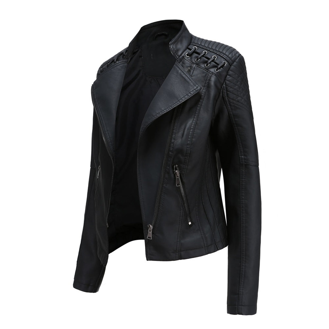Fashionable Leather Jacket in Premium Construction