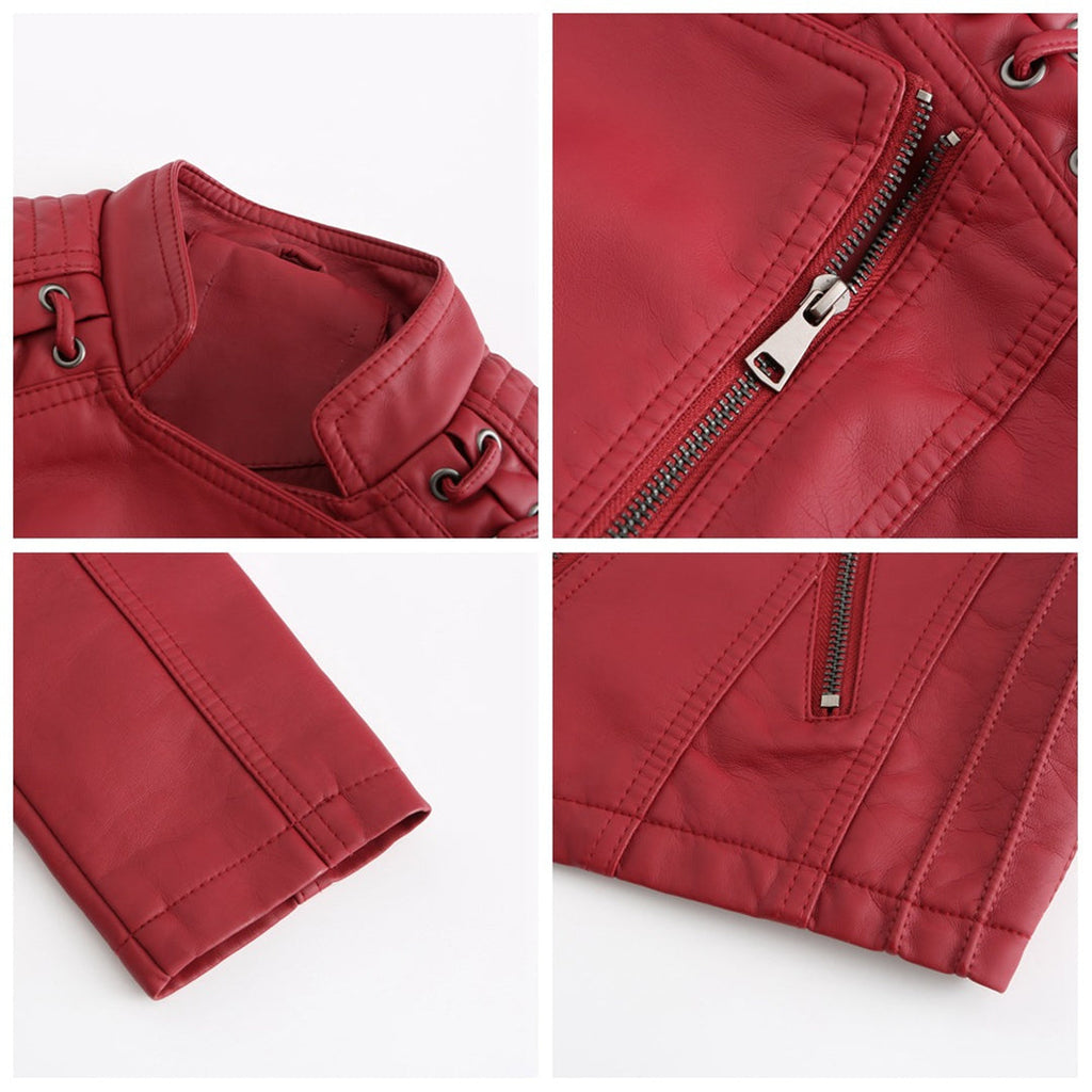 Fashionable Leather Jacket in Premium Construction