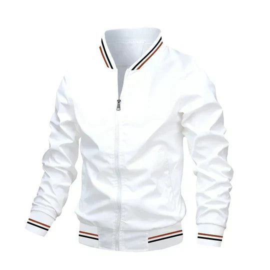 Breathable Denim Bomber Jacket