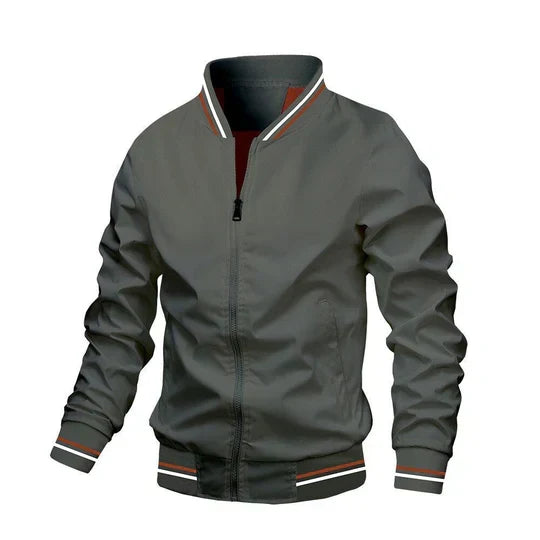 Breathable Denim Bomber Jacket