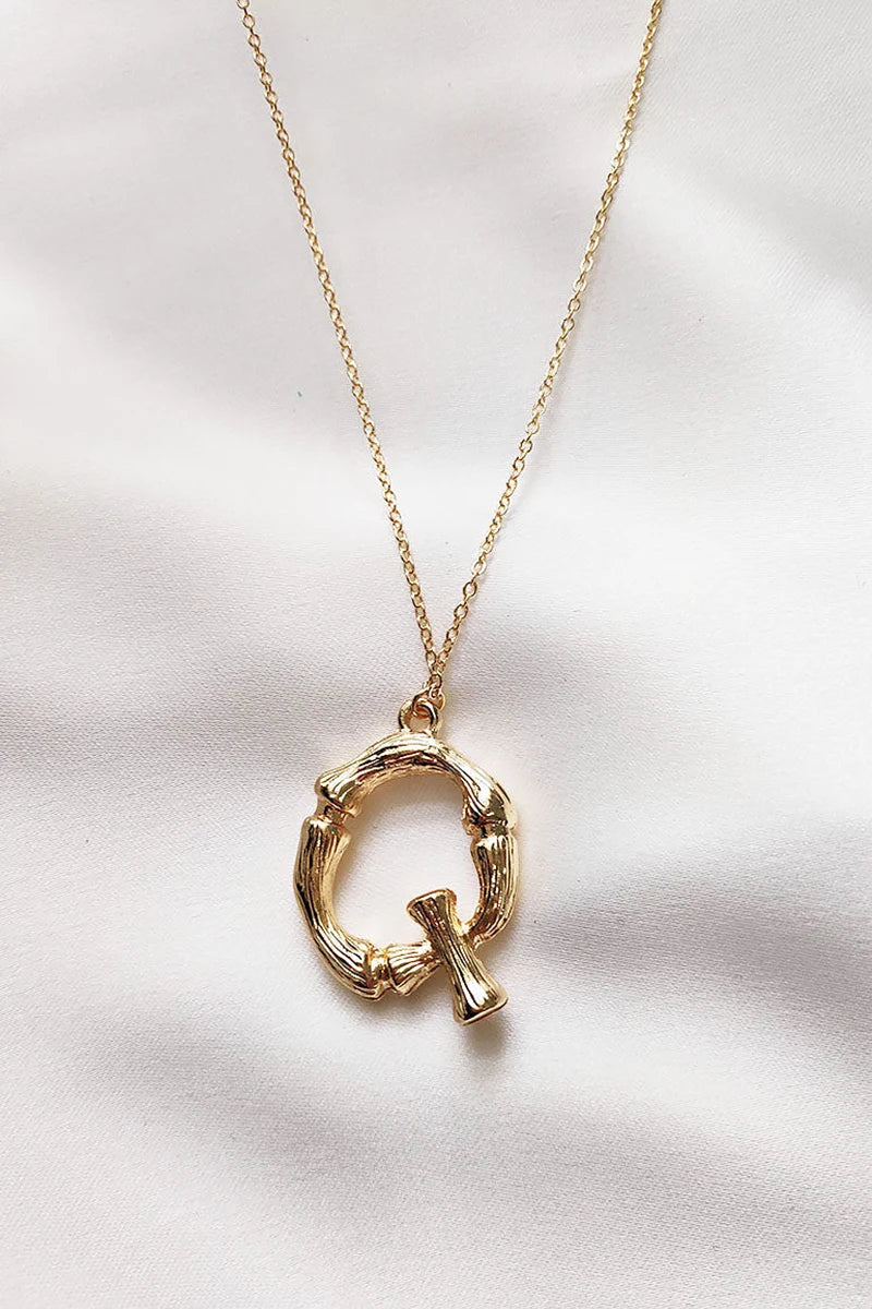 Statement Initial Necklace P-T