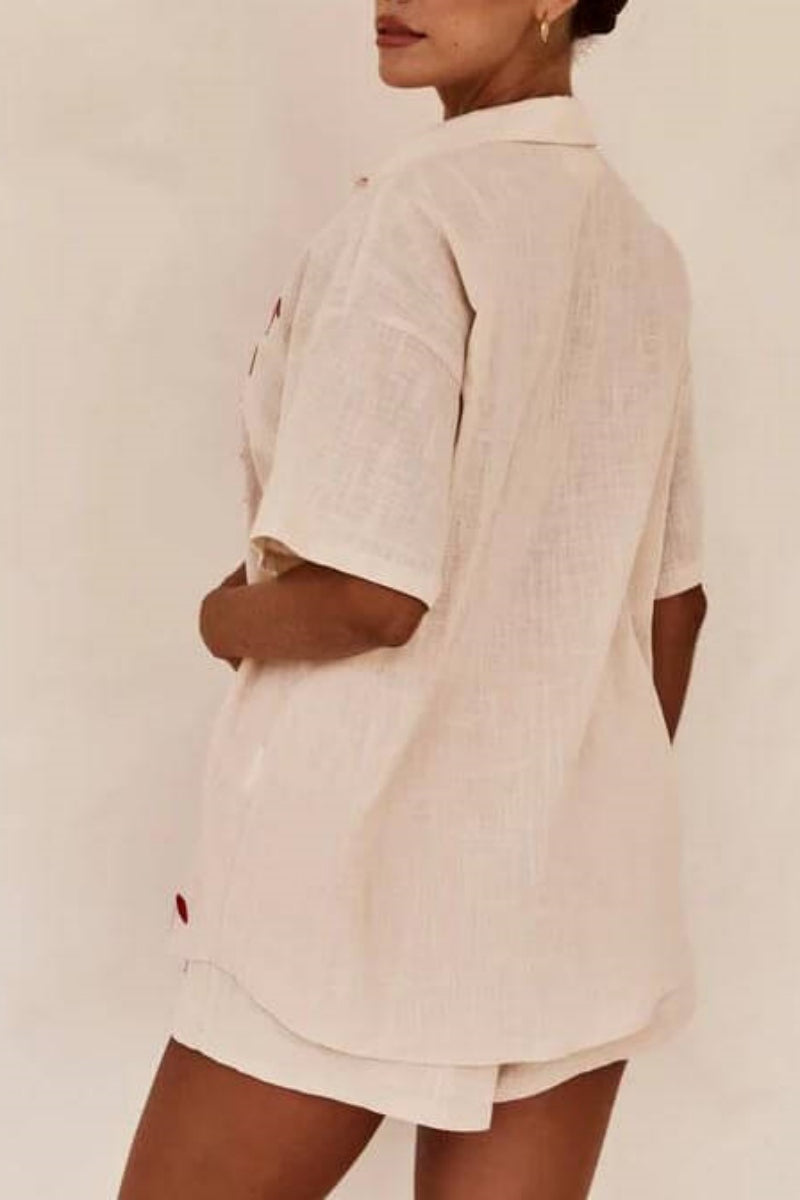 Coordinated Loose Elasticated Shorts-Set