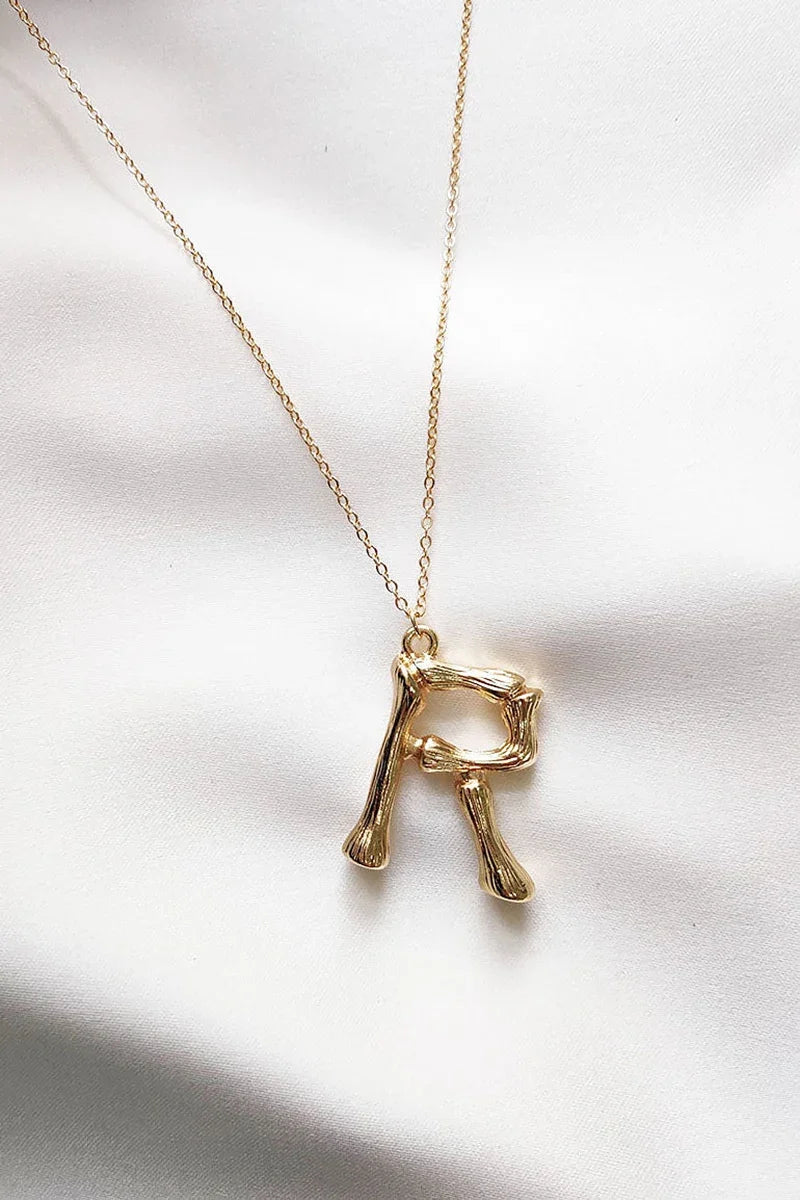 Statement Initial Necklace P-T