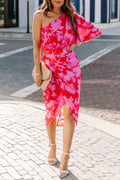 Rilee One-Shoulder Midi-Length Dress