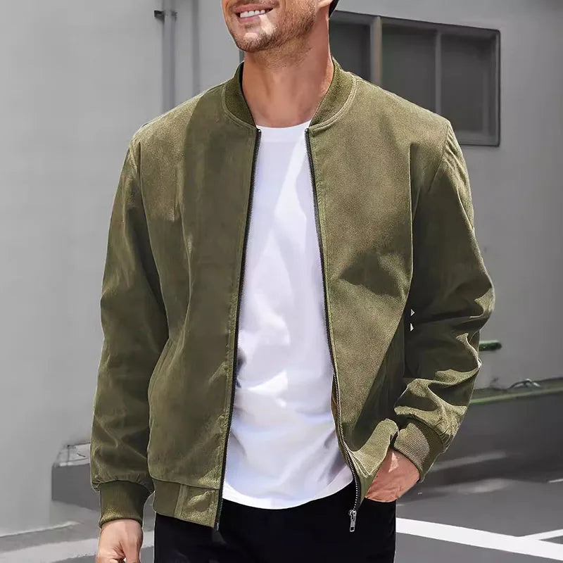 Urban Suede Bomber Jacket