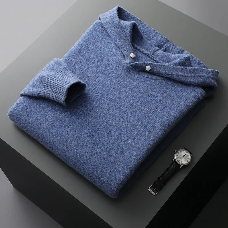 Breathable Wool Blend Hoodie