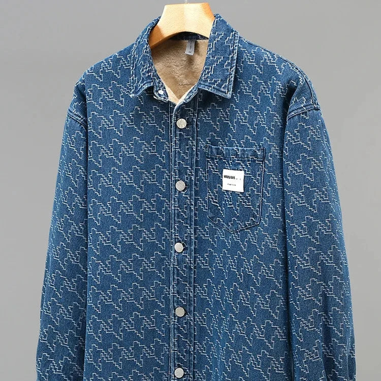 Lightweight Denim Jacket with Lined