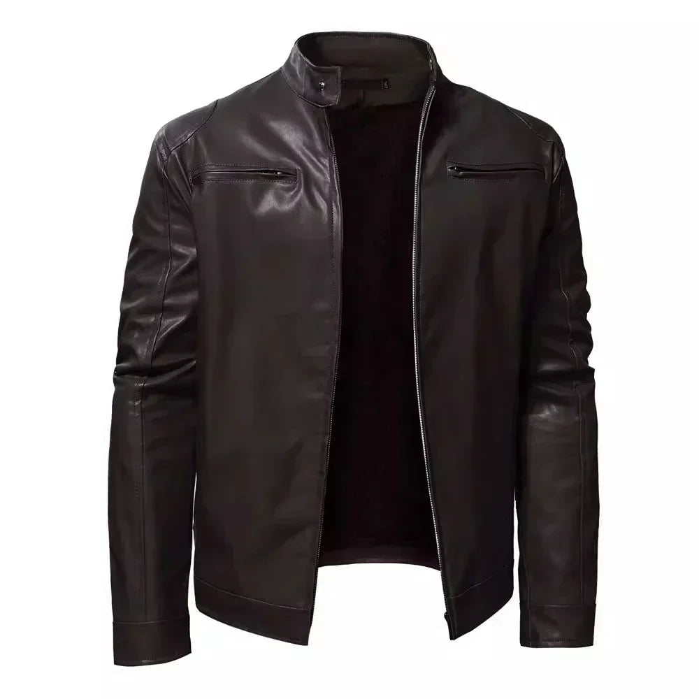 Timeless Biker-Style Leather Jacket