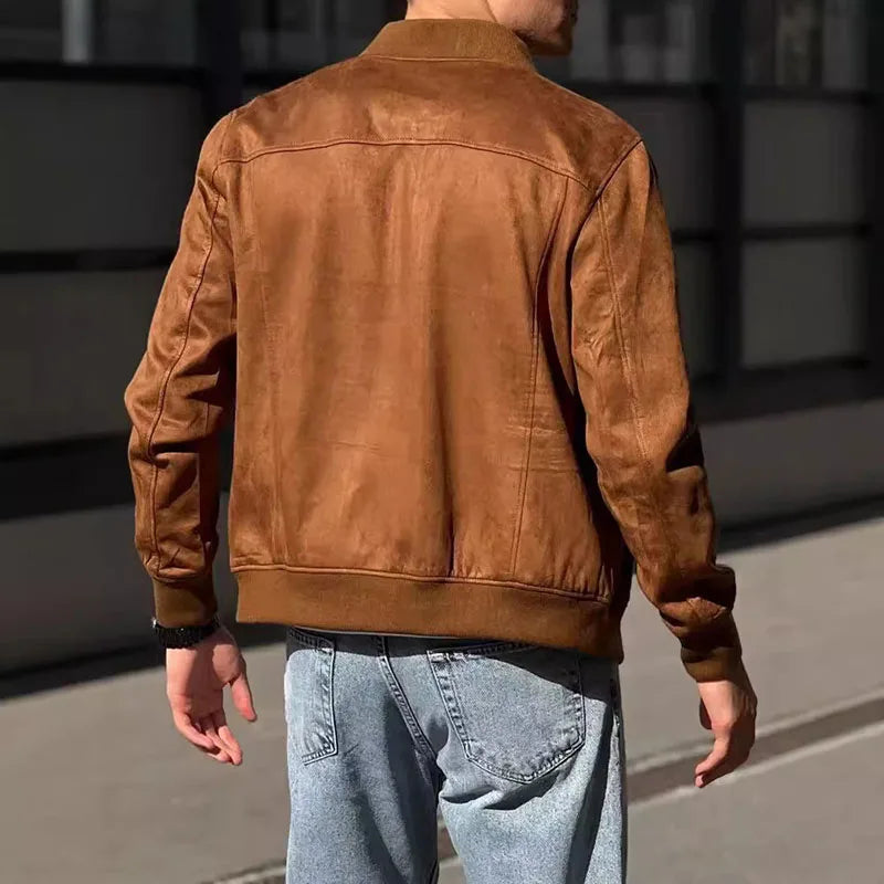 Urban Suede Bomber Jacket