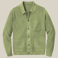 Knit Cardigan with Lapel Collar