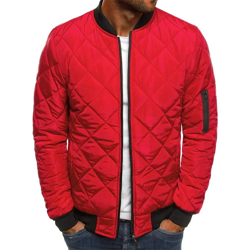 Quilted Wool Blend Jacket