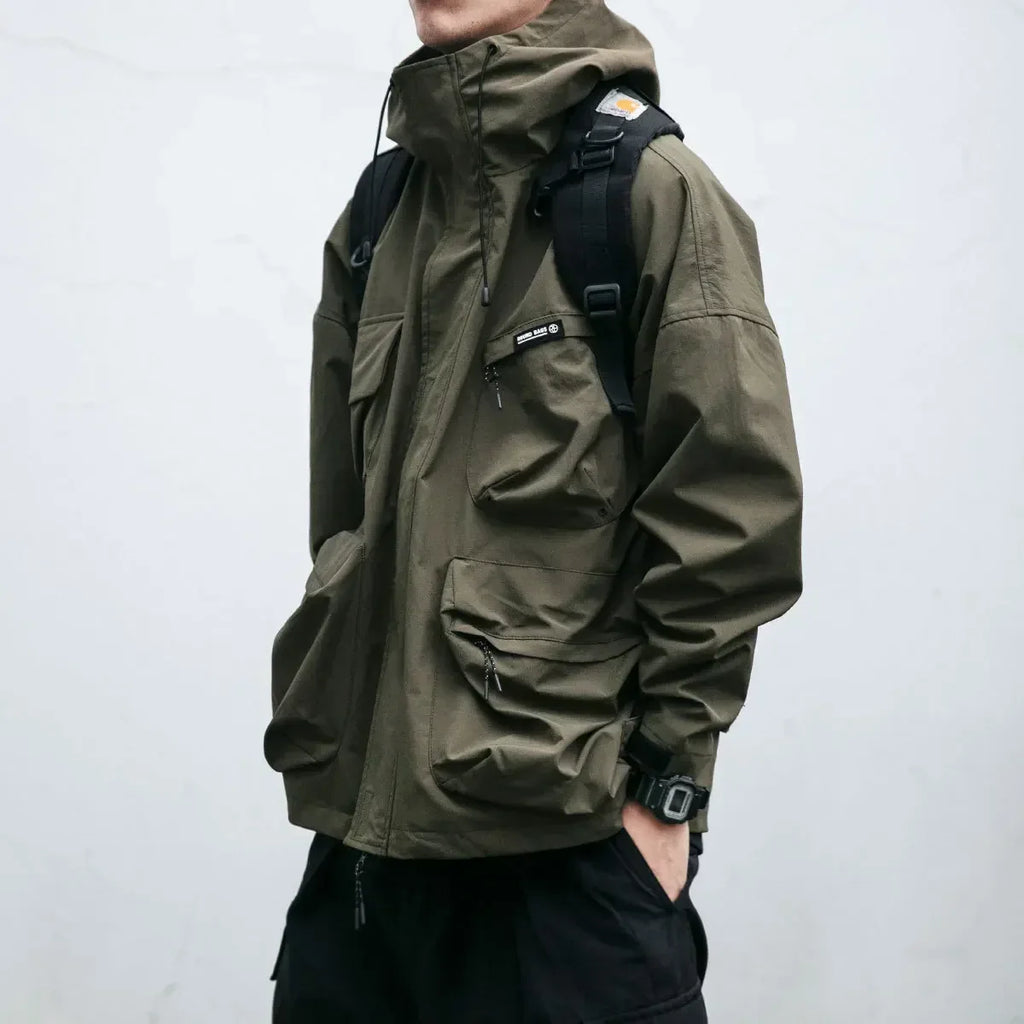 Water-Resistant Jacket with Wind Protection
