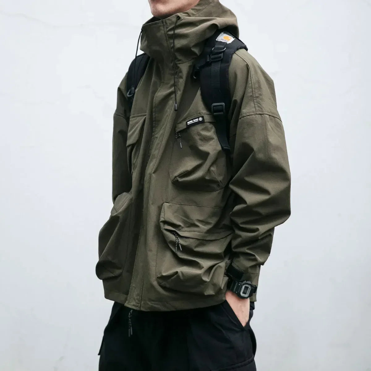 Water-Resistant Jacket with Wind Protection