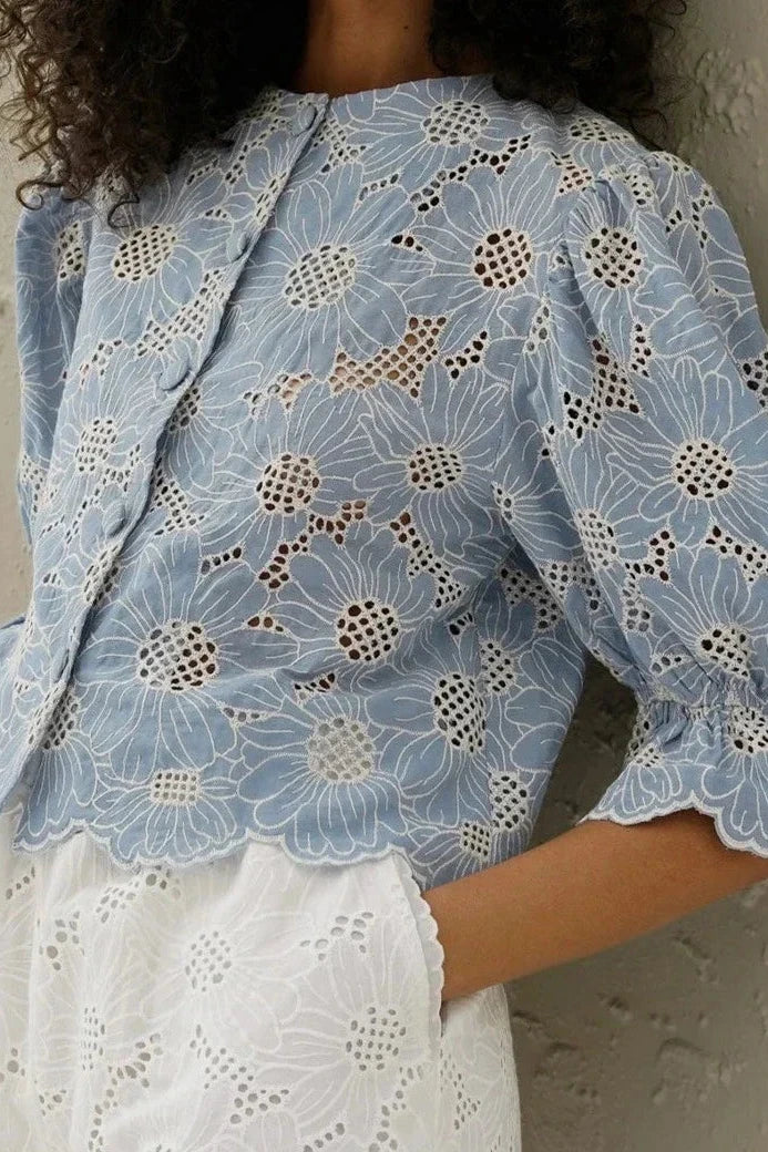 Refined Embroidered Blouse