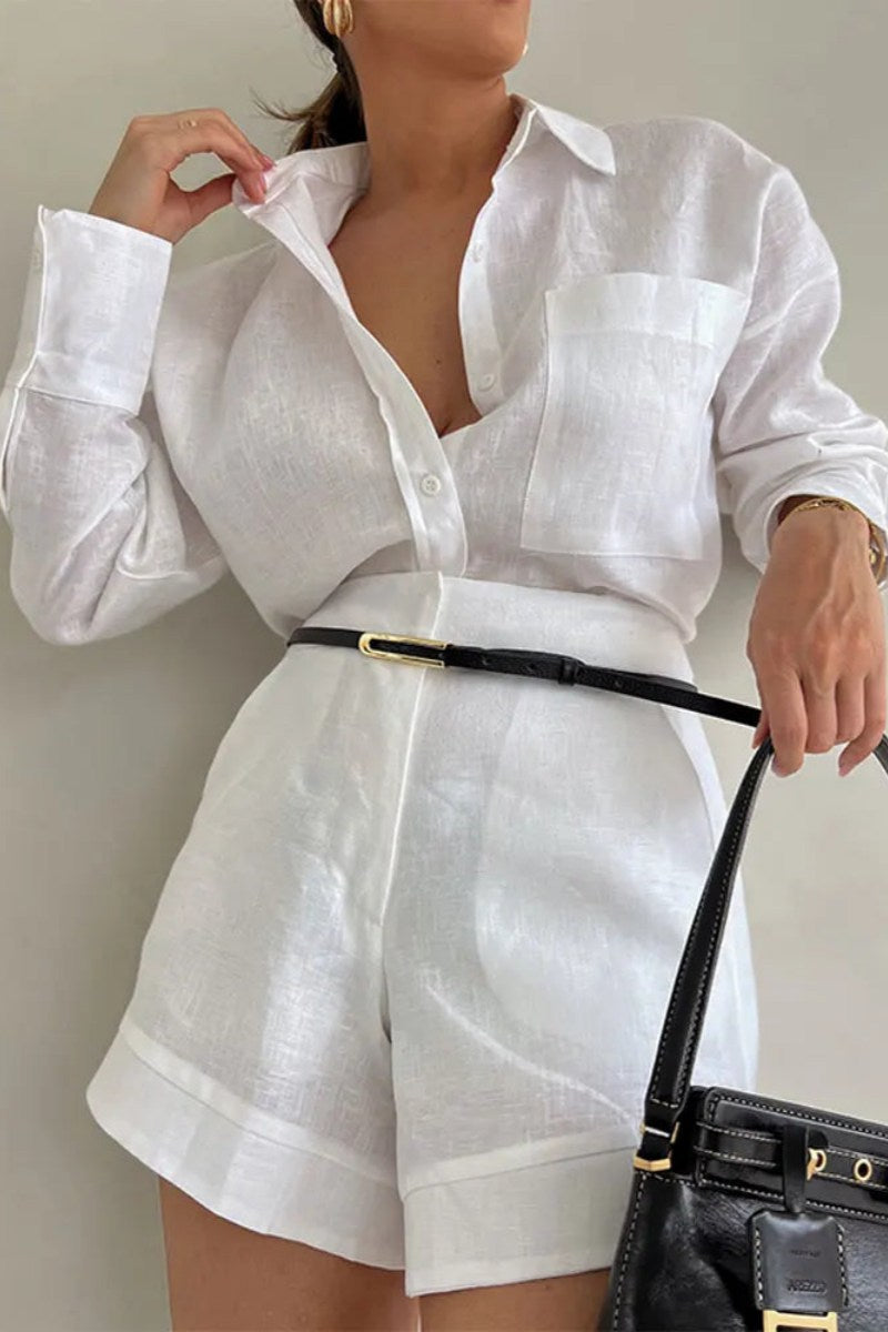 Coordinated Senela - Cotton linen blend two piece set