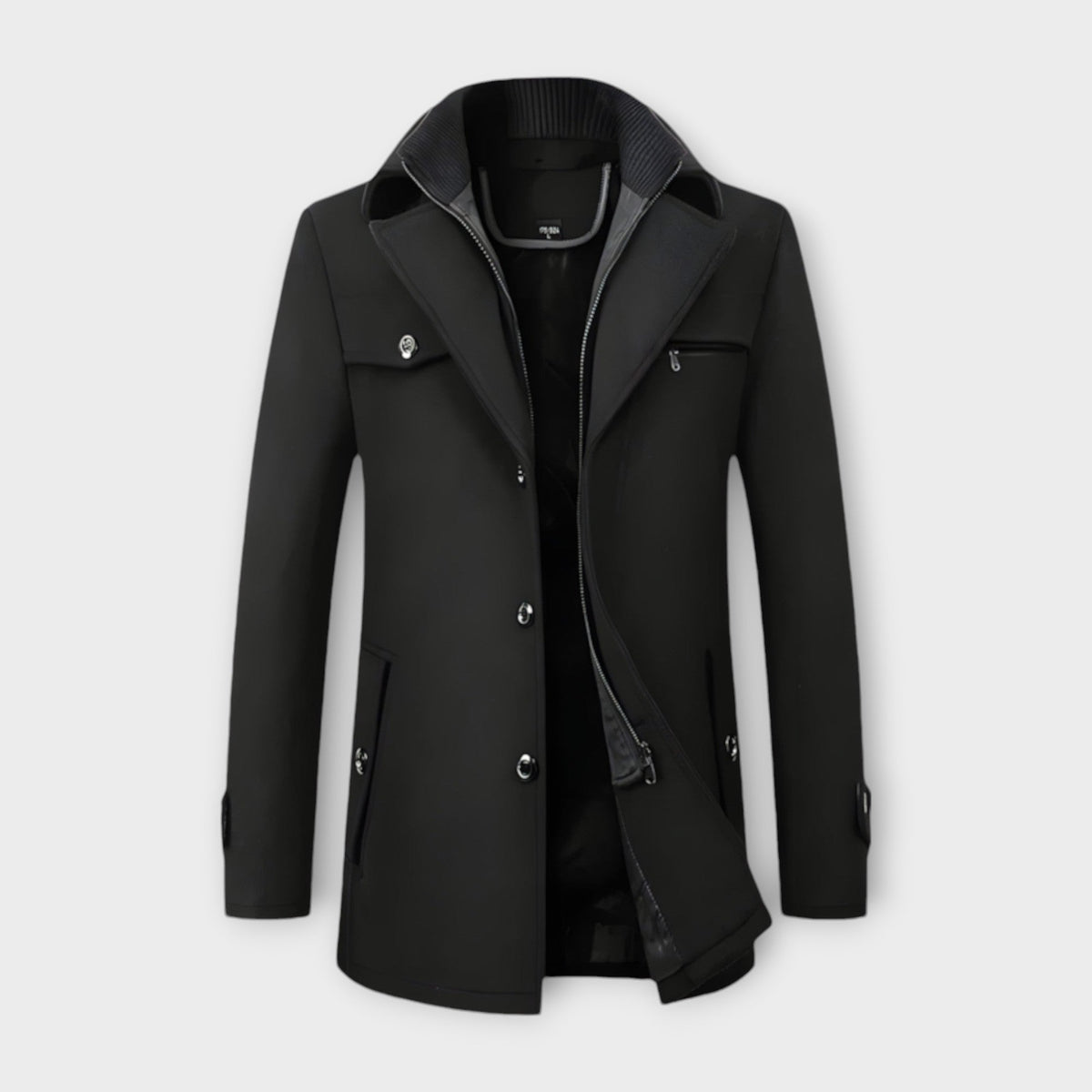 Wool Blend Coat with Lined