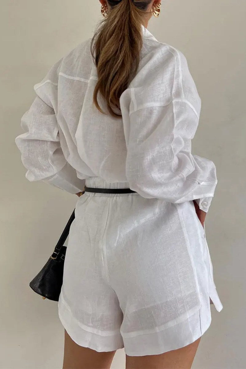 Coordinated Senela - Cotton linen blend two piece set