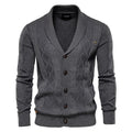 Wool Blend Cardigan with Slim Fit