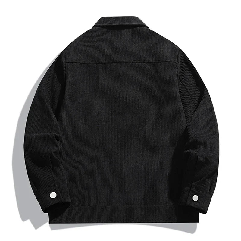 Corduroy Sweater with Button Front